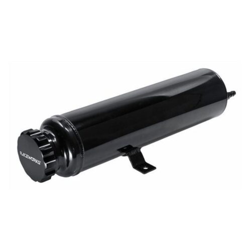 2L BLACK RADIATOR OVERFLOW TANK OD 89MM H 360MM