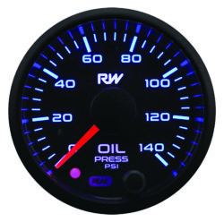 RACEWORKS 52MM ELECTRONIC OIL PRESSURE GAUGE KIT