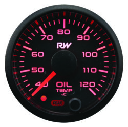 RACEWORKS 52MM ELECTRONIC OIL TEMPERATURE GAUGE KIT